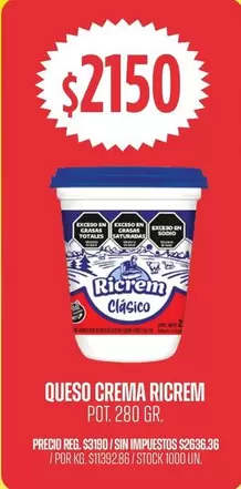 Ricrem - Queso Crema