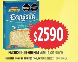 Exquisita - Bizcochuelo