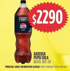 Pepsi - Gaseosa  Cola Black
