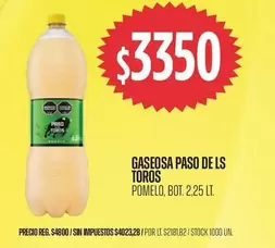 Paso de los Toros - Gaseosa Pomelo