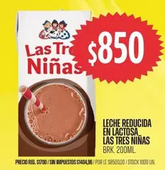 Las Tres Niñas - Leche Reducida en Lactosa