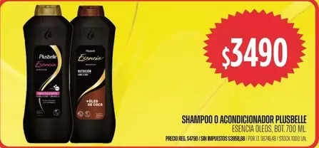 Plusbelle - SHAMPOO O ACONDICIONADOR