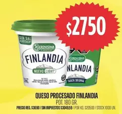 Finlandia - QUESO PROCESADO