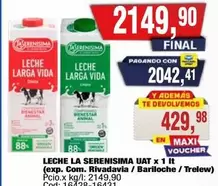vida - LECHE LA SERENISIMA UAT x 1 lt