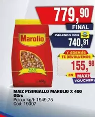Marolio - MAIZ PISINGALLO X 400 GGRS Cod: 19007