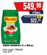 Marolio - ARROZ MAROLIO L.F.