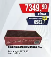 Dulcor - DULCE DULCOR MEMBRILLO 2 kg
