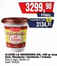 Colonial - D.LECHE LA SERENISIMA COL. 400 GR