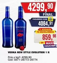 New Style - VODKA NEW STYLE EVOLUTION 1 l