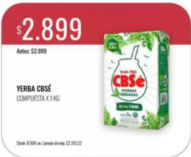 CBSE - YERBA COMPUESTA