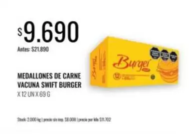 Swift - MEDALLONES DE CARNE VACUNA