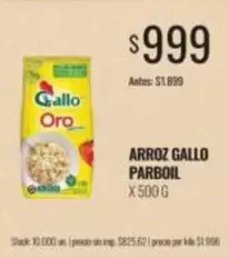 Gallo Oro - Arroz Parboil