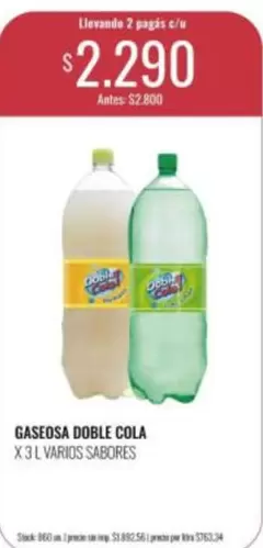 GASEOSA DOBLE COLA