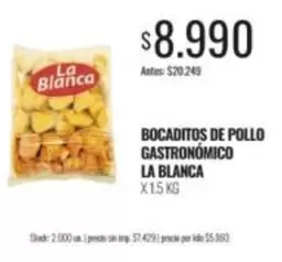 La Blanca - BOCADITOS DE POLLO GASTRONÓMICO
