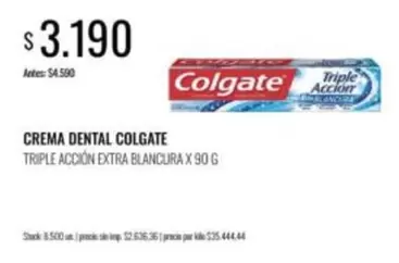 Colgate - CREMA DENTAL TRIPLE ACCIÓN EXTRA BLANCURA