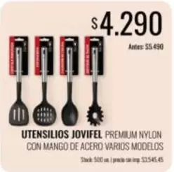 Premium - UTENSILIOS PREMIUM NYLON CON MANGO DE ACERO