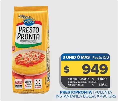 Arcor - Polenta Insantanea 