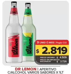 Dr. Lemon - Aperitivo C/ Alcohol