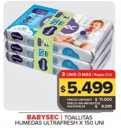 Babysec - Toallitas Humedas Ultrafresh