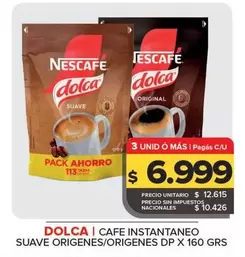 Nescafé - Dolca Cafe Instantaneo Suave Origenes/ Origenes