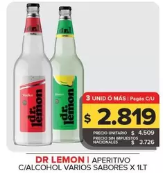 Dr. Lemon - Aperitivo C/Alcohol