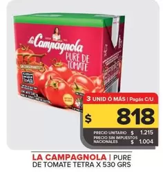 La Campagnola - PURE DE TOMATE TETRA
