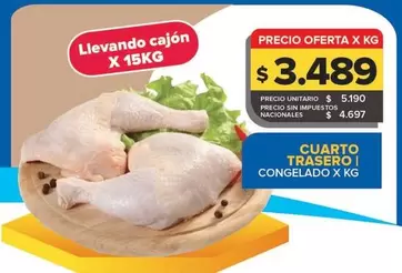 CUARTO TRASERO CONGELADO