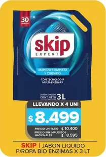 Skip - Jabon Liquido P/Ropa Bio Enzimas