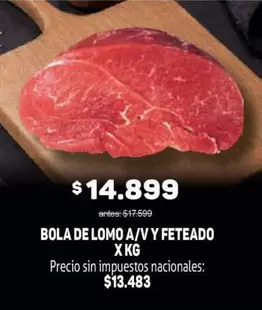 BOLA DE LOMO A/V Y FETEADO