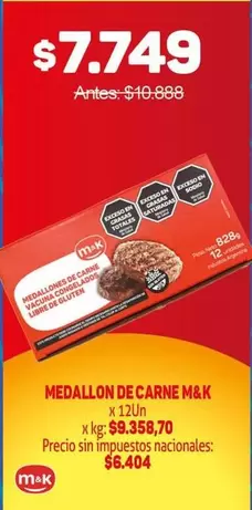 M&K - Medallon de Carne
