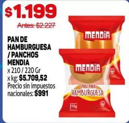 Mendia - PAN DE HAMBURGUESA / PANCHOS