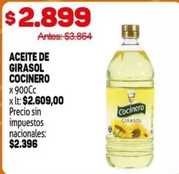 Cocinero - ACEITE DE GIRASOL