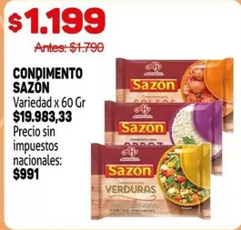 Variedad - CONDIMENTO SAZÓN