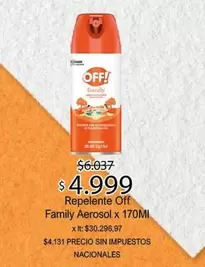 Off - Repelente Family Aerosol