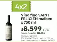 Saint Felicien - Vino fino Malbec
