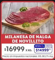 X$ - MILANESA DE NALGA DE NOVILLITO