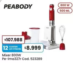 Peabody - Mixer 800W Pe-Ima327r Cod. 523289