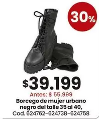 Urbano - Borcego de mujer urbano negro