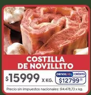 X$ - Costilla de Novillito