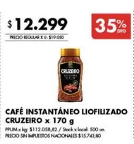 X$ - CAFÉ INSTANTÁNEO LIOFILIZADO