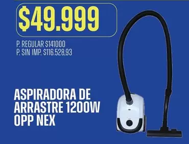 Nex - ASPIRADORA DE ARRASTRE 1200W