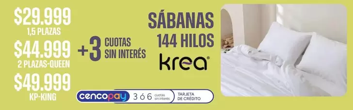 krea - SÁBANAS 144 HILOS