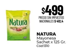 Natura - Mayonesa Sachet