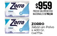 Zorro - Jabón en Polvo Cód:7724