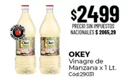 Okey - Vinagre de Manzana x 1 Lt. Cód:29031