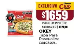 Okey - Tapa Para Pascualina Cód:23409