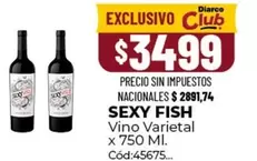 X$ - Vino Varietal x 750 Ml. C ext{ó}d:45675