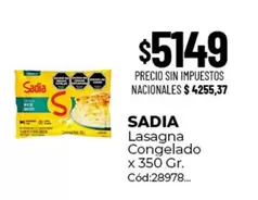 Sadia - Lasagna Congelado
