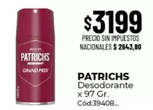 Patrichs - Desodorante Grand Prix