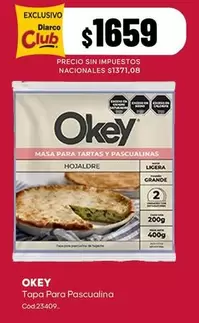 Okey - Tapa Para Pascualina Hojaldre